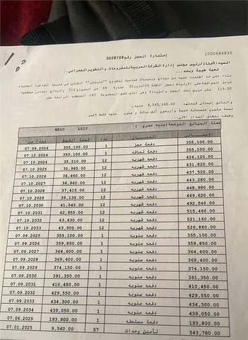 شقة فى مدينتى 115 م2 بحري وشرقي للبيع تقسيط كود 52856