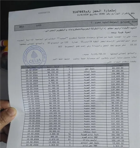 شقة فى العاصمة الادارية الجديدة 49 م2 بحرى للبيع تقسيط كود 52500