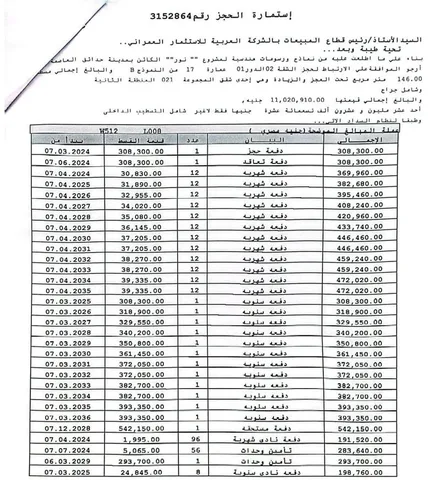 شقة فى مشروع نور - حدائق العاصمة الادارية 146 م2 بحري وشرقي للبيع تقسيط كود 54146