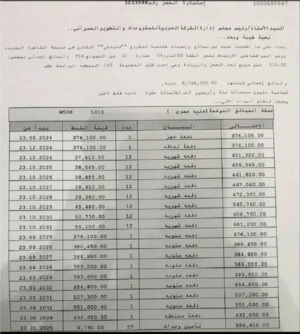 شقة فى مدينتى 115 م2 بحري وشرقي للبيع تقسيط كود 55084