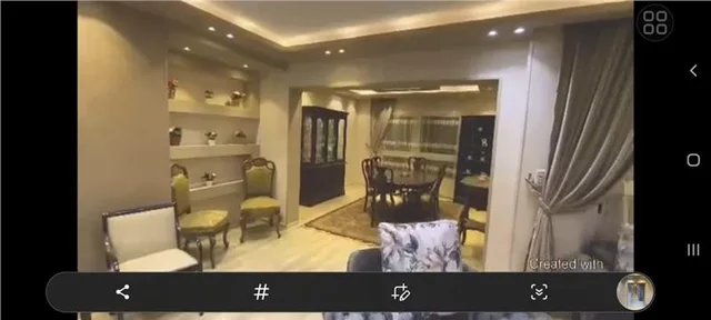 شقة فى مدينتى 200 م2 بحري وغربي للايجار مفروش كود 42998