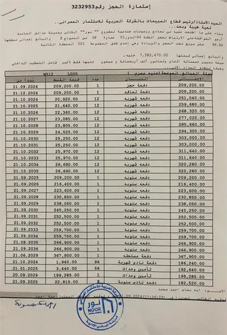 شقة فى مشروع نور - حدائق العاصمة الادارية 98 م2 شرقي وقبلي للبيع تقسيط كود 54517