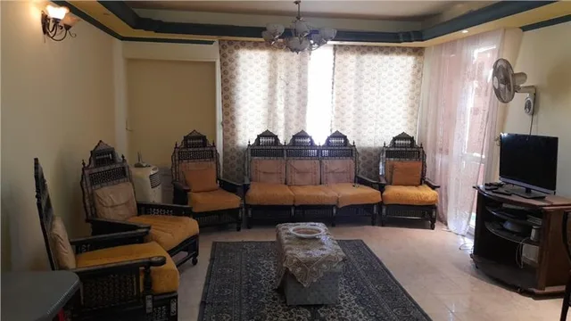 شقة فى مدينة الرحاب 120 م2 شرقي وغربي للايجار مفروش كود 47990