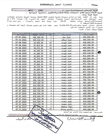 شالية فى الساحل الشمالى 106 م2 بحرى للبيع تقسيط كود 51884