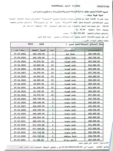 شقة فى مدينتى 136 م2 شرقى للبيع تقسيط كود 55127