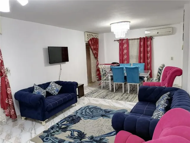 شقة فى مدينتى 113 م2 بحرى للايجار مفروش كود 43634