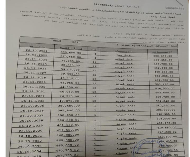 شقة فى مدينتى 115 م2 قبلى للبيع تقسيط كود 54195 - صورة 1