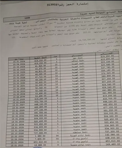 فيلا فى مشروع نور - حدائق العاصمة الادارية 203 م2 بحري و قبلي للبيع تقسيط كود 53219