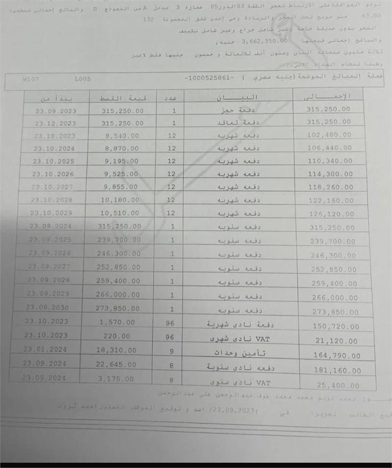 شقة فى مدينتى 63 م2 بحرى للبيع تقسيط كود 54132 - صورة 1