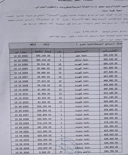 شقة فى مدينتى 115 م2 شرقي وقبلي للبيع تقسيط كود 52617 - صورة 1