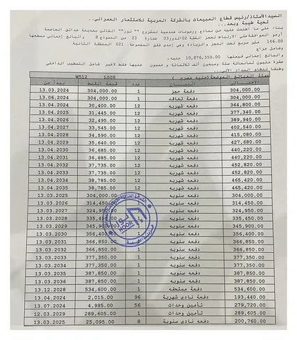 شقة فى مشروع نور - حدائق العاصمة الادارية 146 م2 شرقى للبيع تقسيط كود 52751