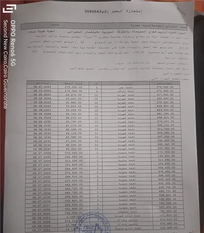 فيلا فى مشروع نور - حدائق العاصمة الادارية 255 م2 بحرى للبيع تقسيط كود 54696
