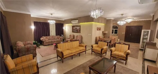 فيلا فى مدينتى 370 م2 بحري وشرقي للايجار مفروش كود 9919