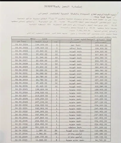 شقة فى مشروع نور - حدائق العاصمة الادارية 95 م2 غربي وقبلي للبيع تقسيط كود 54637