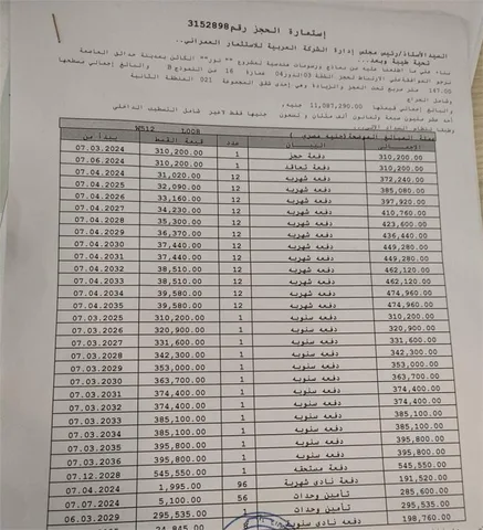 شقة فى مشروع نور - حدائق العاصمة الادارية 147 م2 بحرى للبيع تقسيط كود 52497
