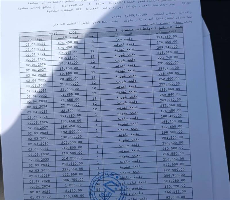 شقة فى مشروع نور - حدائق العاصمة الادارية 98 م2 شرقى للبيع تقسيط كود 50738 - صورة 1
