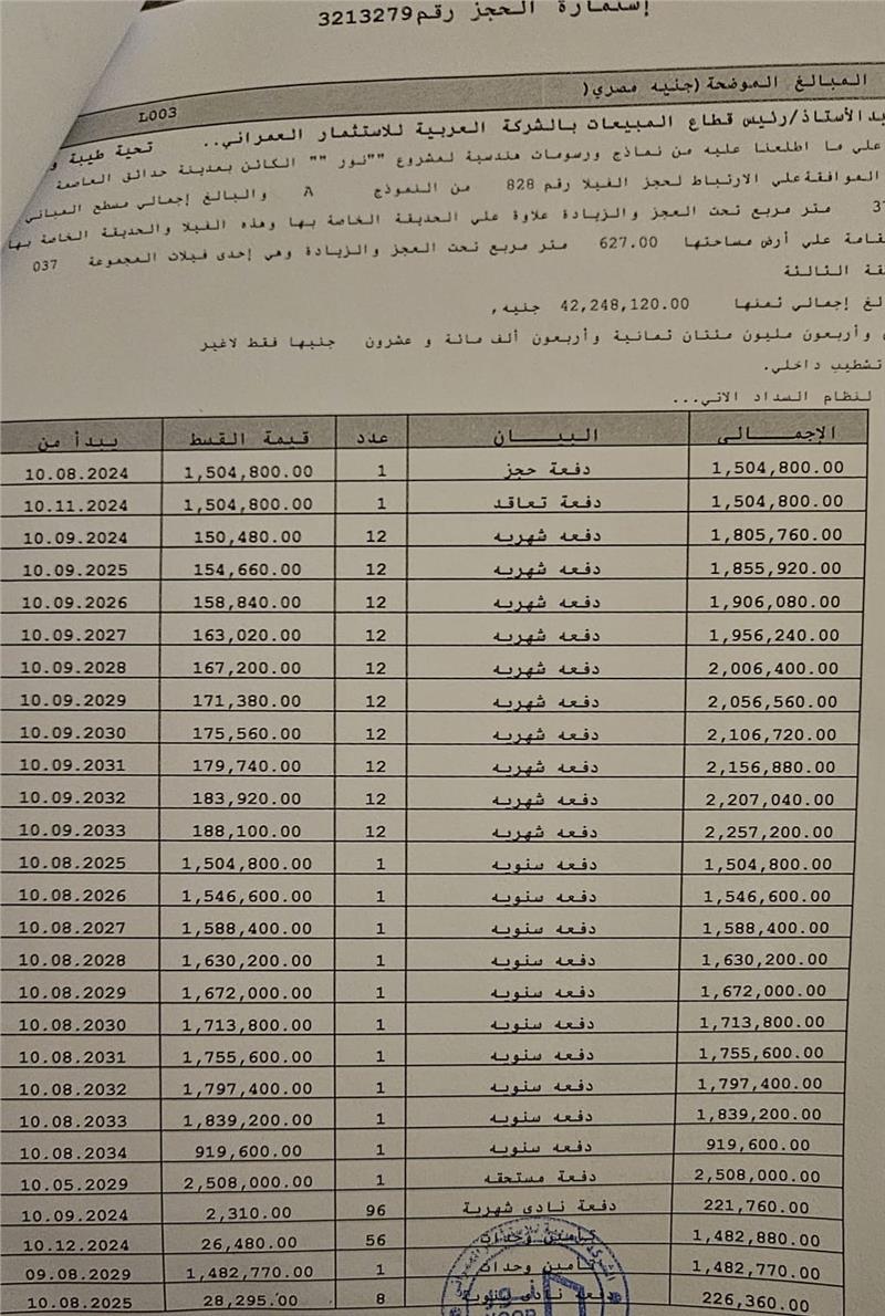 فيلا فى مدينتى 627 م2 بحري وغربي للبيع تقسيط كود 54286 - صورة 1