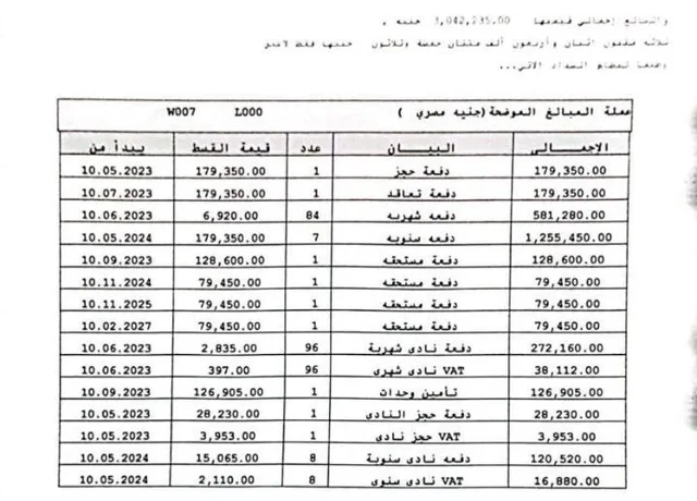 شقة فى مدينتى 73 م2 غربى للبيع تقسيط كود 50196