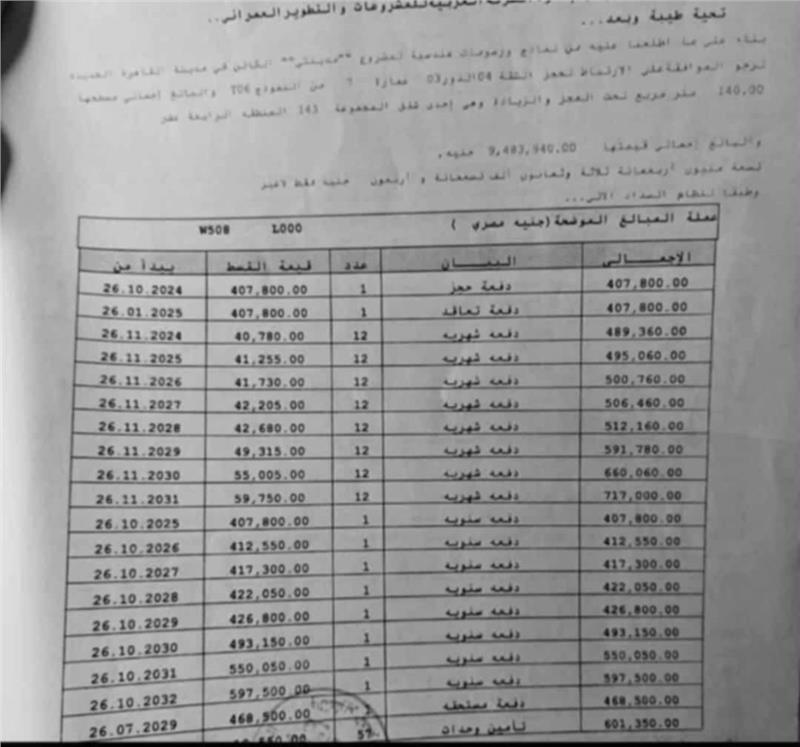 شقة فى مدينتى 140 م2 بحري وشرقي للبيع تقسيط كود 55085 - صورة 1
