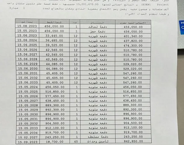 شقة فى مدينة الرحاب 170 م2 بحرى للبيع تقسيط كود 51128
