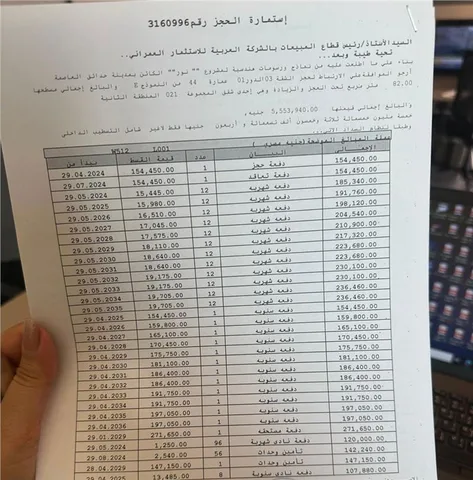 شقة فى مشروع نور - حدائق العاصمة الادارية 82 م2 شرقى للبيع تقسيط كود 52132