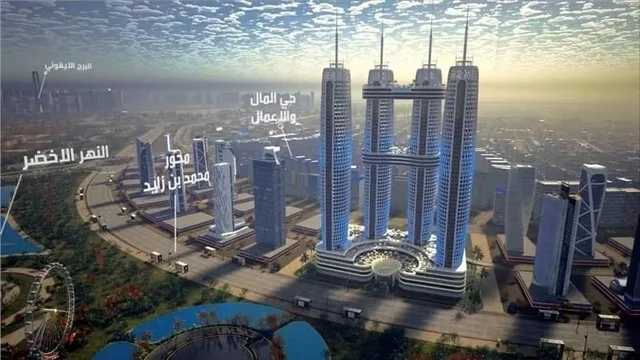 مكتب ادارى فى العاصمة الادارية الجديدة 52 م2 للبيع تقسيط كود 46868