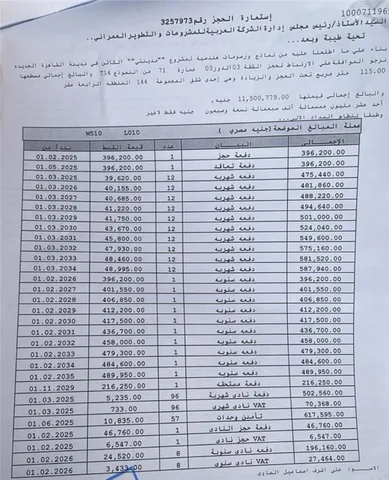 شقة فى مدينتى 115 م2 شرقي وقبلي للبيع تقسيط كود 55135