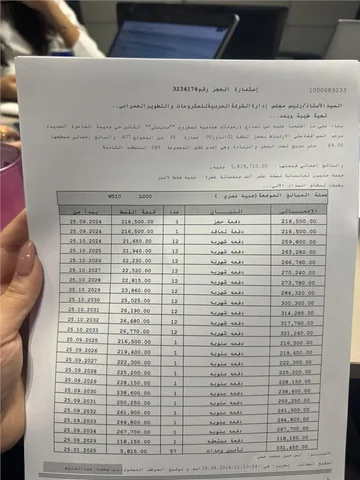 شقة فى مدينتى 69 م2 شرقى للبيع تقسيط كود 55115
