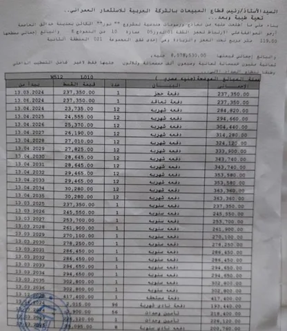 شقة فى مشروع نور - حدائق العاصمة الادارية 119 م2 قبلى للبيع تقسيط كود 51188