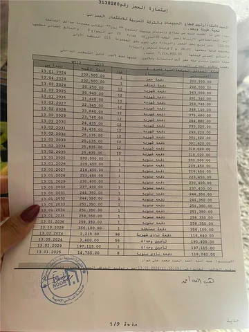 شقة فى مشروع نور - حدائق العاصمة الادارية 122 م2 للبيع تقسيط كود 50306
