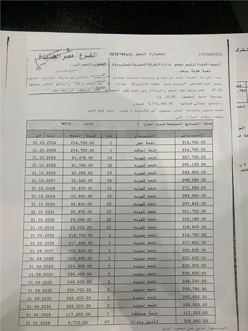 شقة فى مدينتى 67 م2 شرقي وقبلي للبيع تقسيط كود 55271