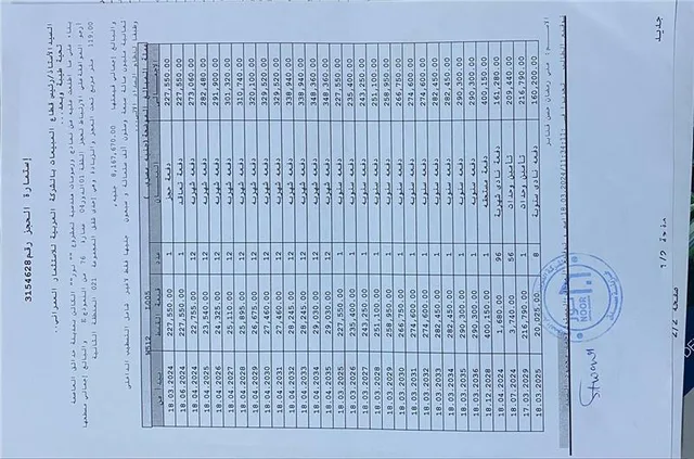 شقة فى مشروع نور - حدائق العاصمة الادارية 119 م2 بحري وشرقي للبيع تقسيط كود 53579