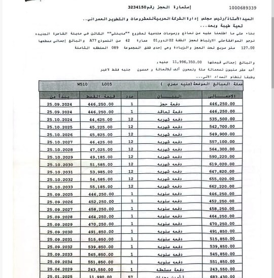 شقة فى مدينتى 127 م2 بحرى للبيع تقسيط كود 55921