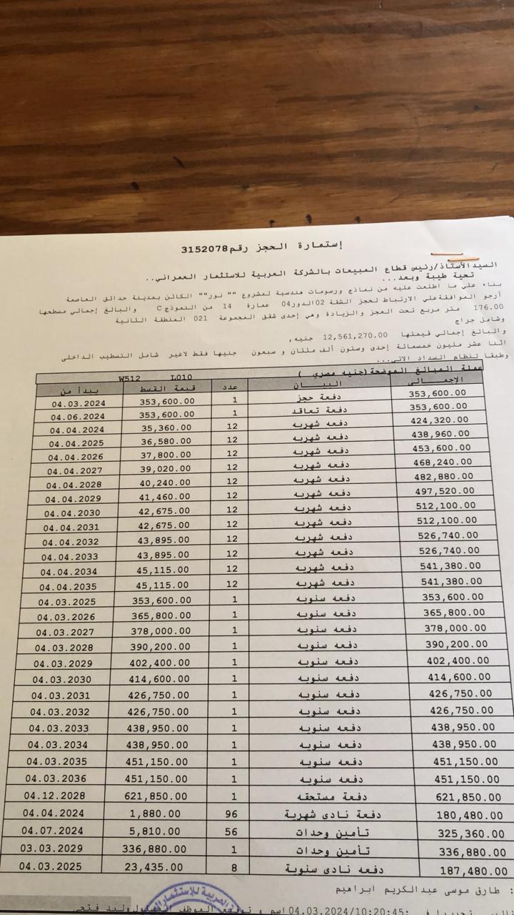 شقة فى مشروع نور - حدائق العاصمة الادارية 176 م2 شرقى للبيع تقسيط كود 55616