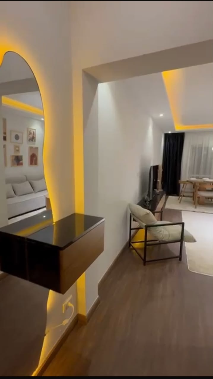 شقة فى مدينة الرحاب 131 م2 قبلى للايجار مفروش كود 55874