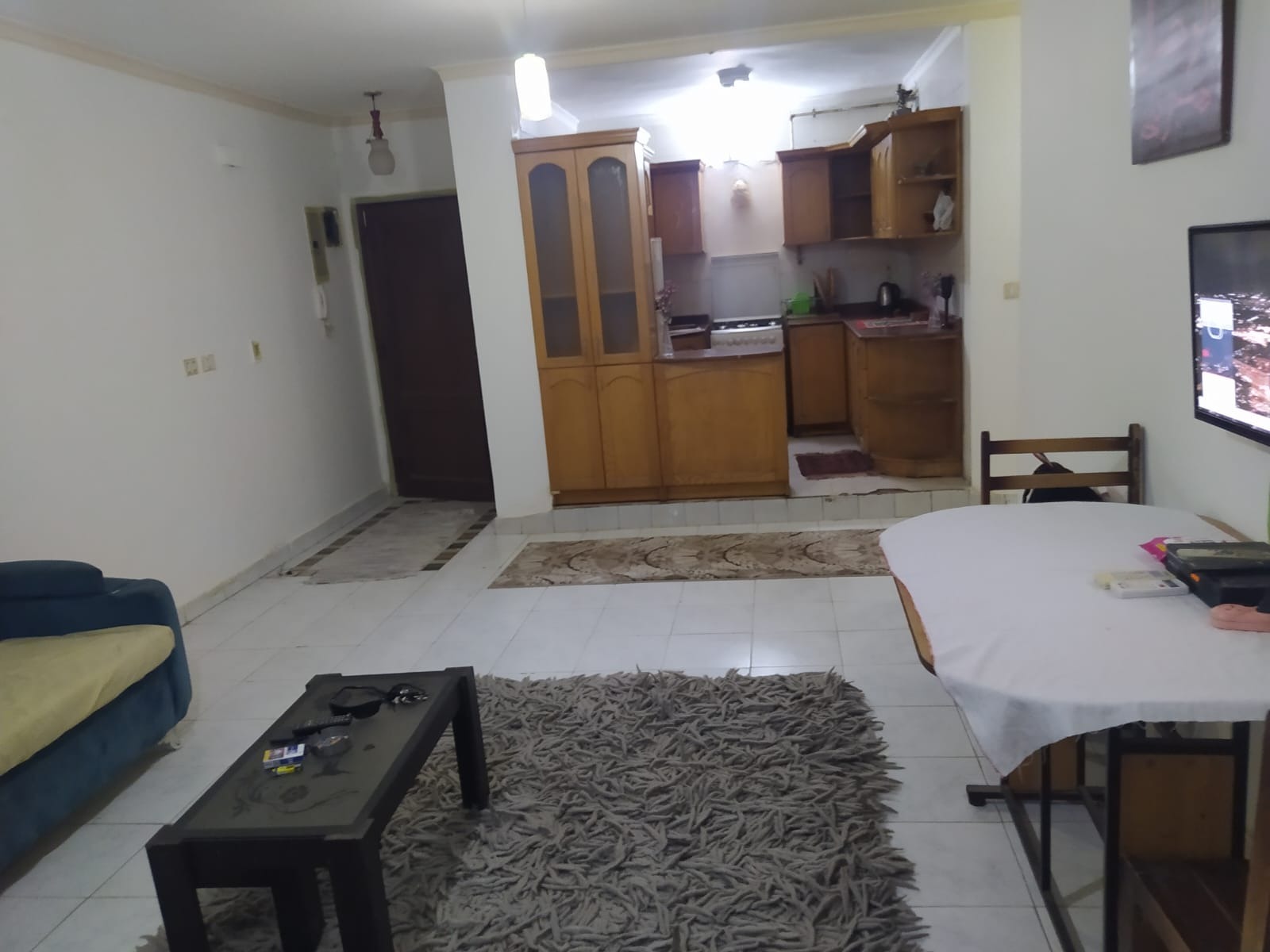 شقة فى مدينة الرحاب 90 م2 بحري وشرقي للايجار مفروش كود 55871