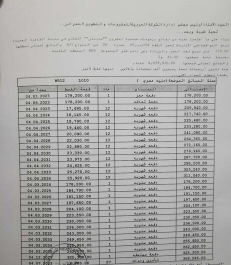 شقة فى مدينتى 119 م2 للبيع تقسيط كود 55823